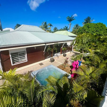 Villa Simeon Saint Francois Avec Piscine Privee Et Jacuzzi Proche Plage Экстерьер фото