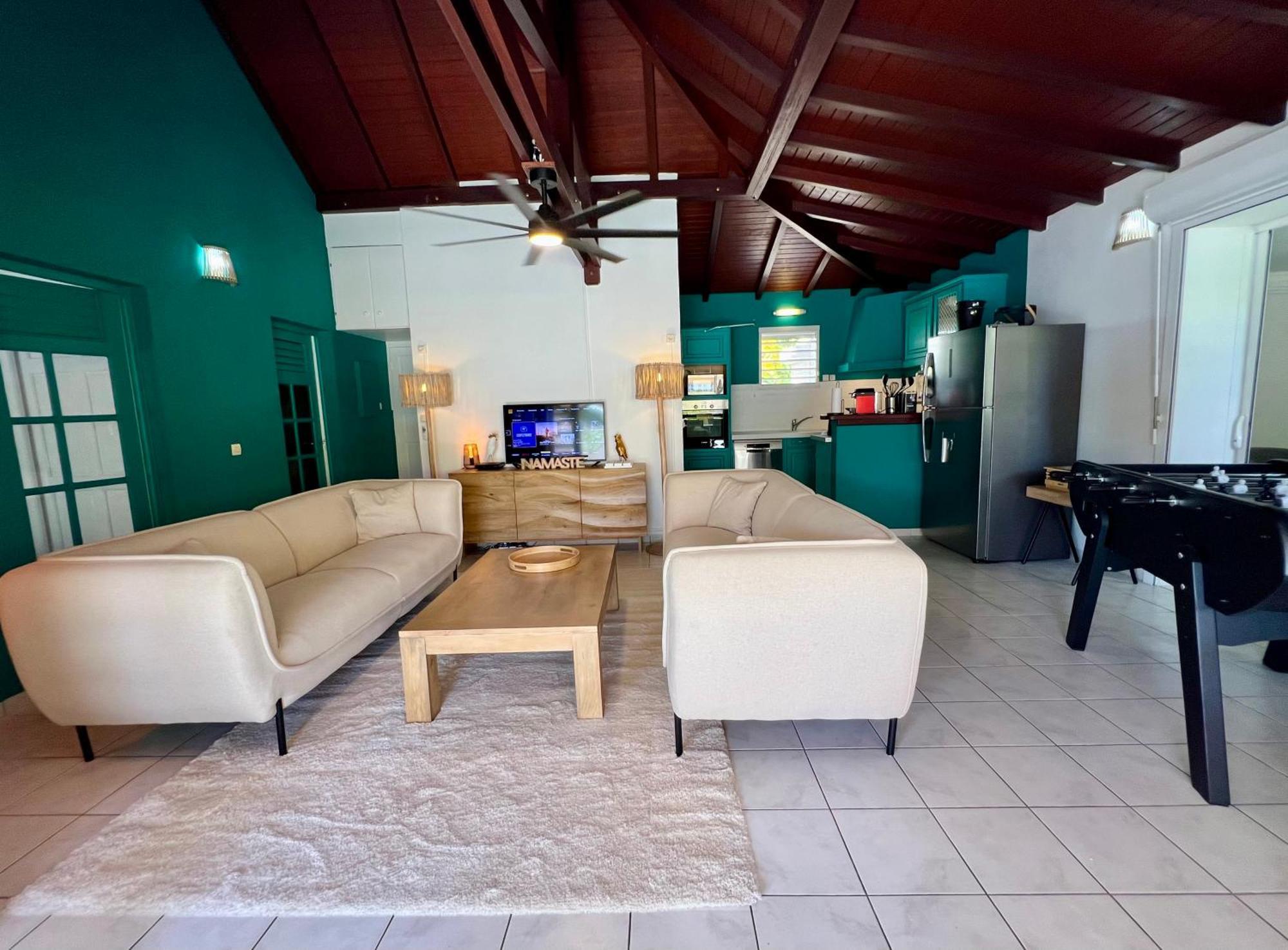 Villa Simeon Saint Francois Avec Piscine Privee Et Jacuzzi Proche Plage Экстерьер фото