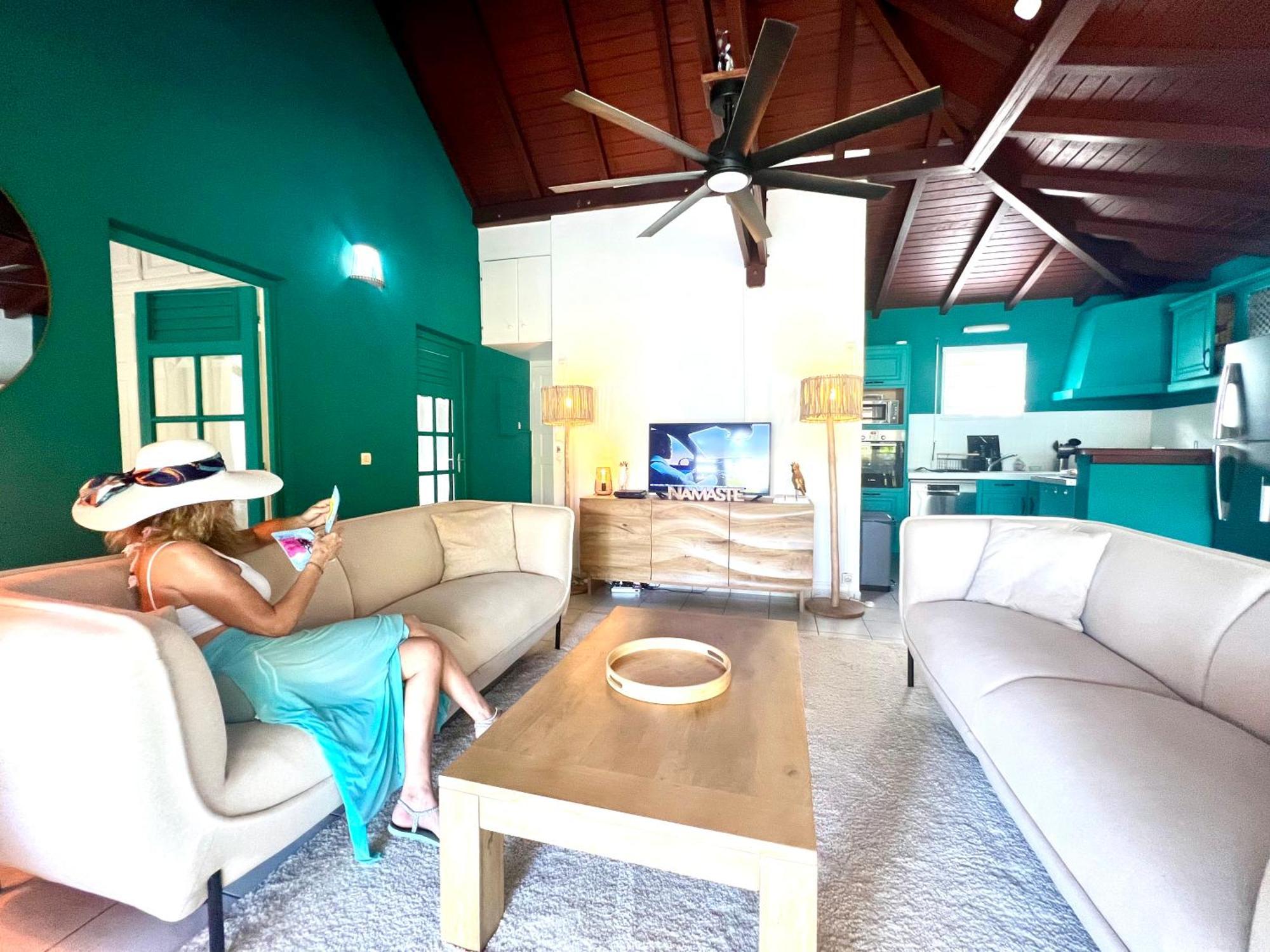 Villa Simeon Saint Francois Avec Piscine Privee Et Jacuzzi Proche Plage Экстерьер фото